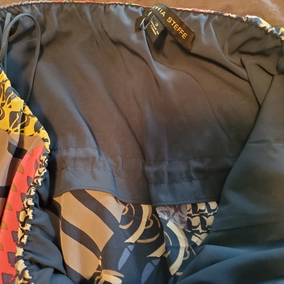 VINTAGE Cynthia Steffe silk strapless maxi dress size 2 - Picture 6 of 7